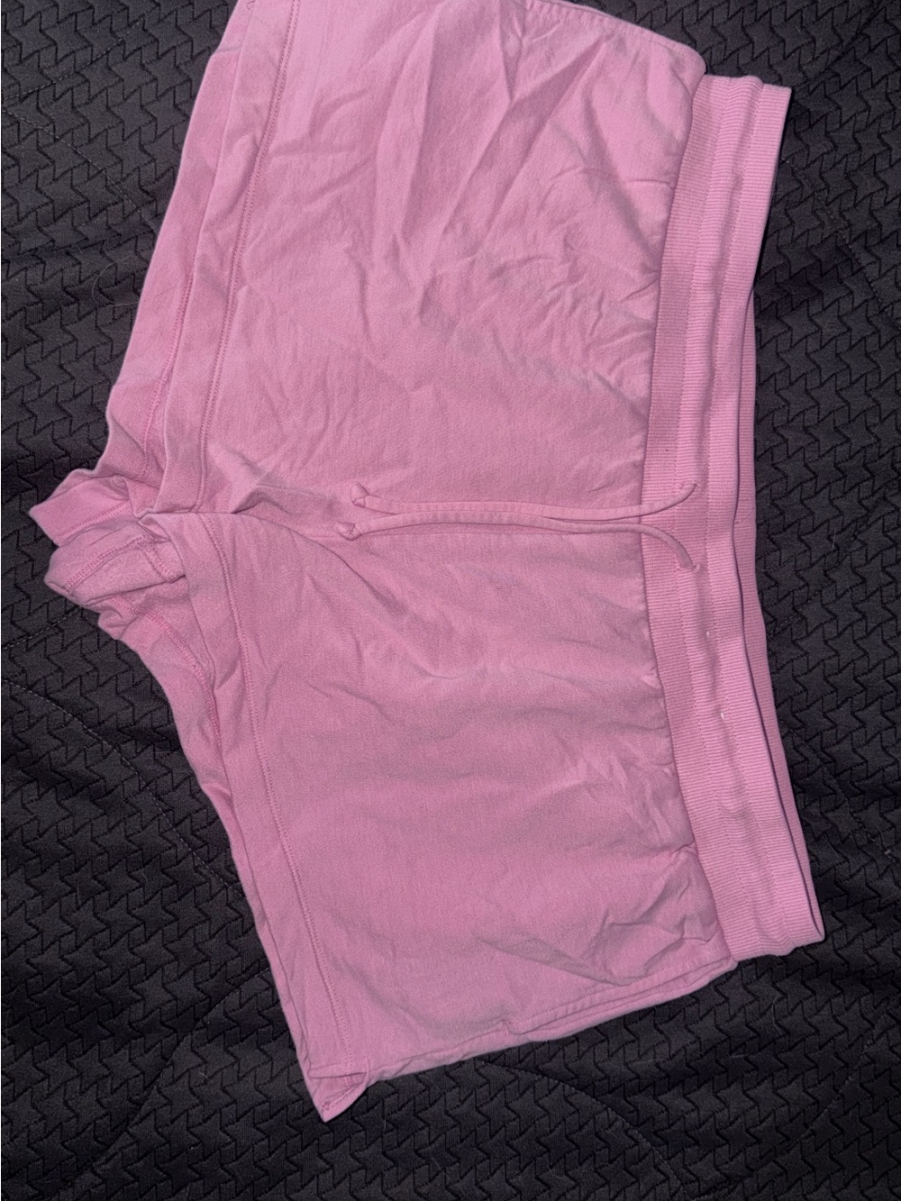 stars above Pink Cozy Lounge Shorts with Drawstring